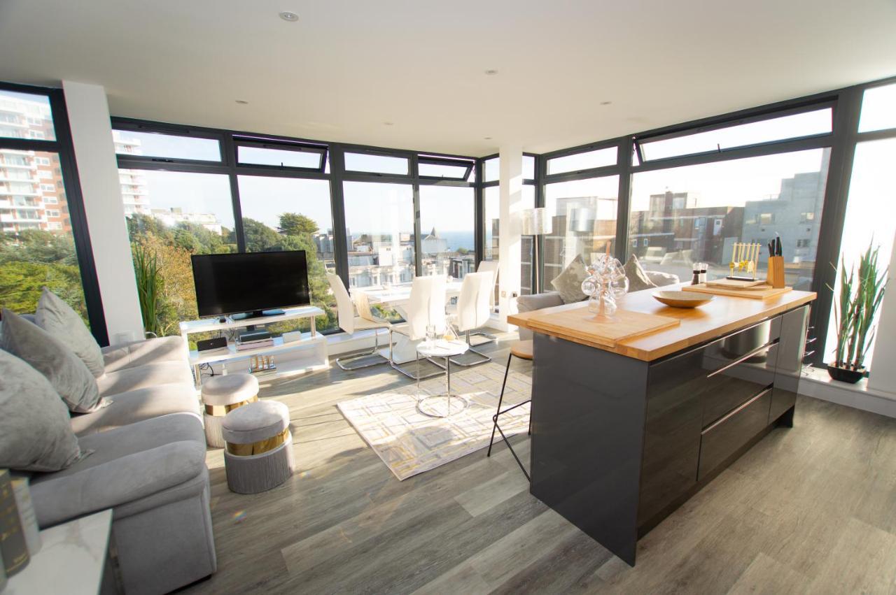 * Panoramic Penthouse With Sea & City Views Μπόρνμουθ Εξωτερικό φωτογραφία